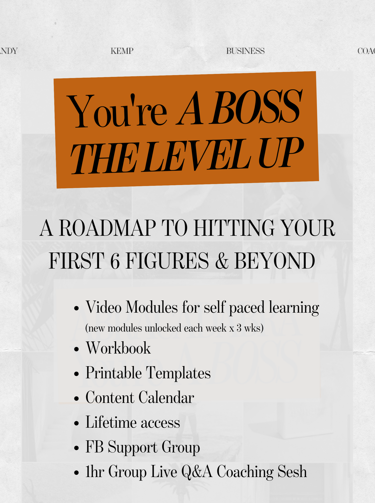 You're a Boss THE LEVEL UP